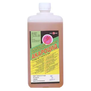 Акароцид средство от клопов, тараканов, блох, муравьев, комаров, мух, иксодовых клещей, ос, 1 л