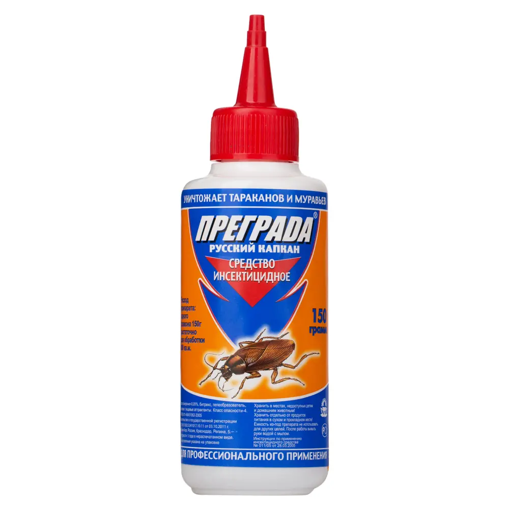 Преграда Русский Капкан гель от тараканов и муравьев (туба), 150 г