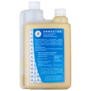 Эффектив средство от клопов, тараканов, блох, муравьев, комаров, мух, кожеедов, 1 л
