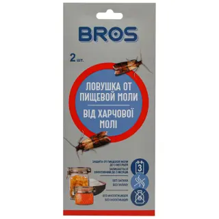 Bros (Брос) клеевые ловушки для отлова пищевой моли с феромоном, 2 шт