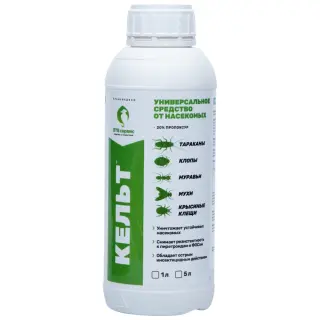 Кельт средство от клопов, тараканов, блох, муравьев, мокриц, чешуйниц, 1 л