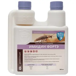 Имидин Фортэ средство от клопов, тараканов, блох, муравьев, комаров, мух, чешуйниц, 500 мл