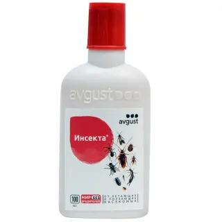 Avgust (Август) Инсекта средство от клопов, тараканов, блох, муравьев, 100 мл