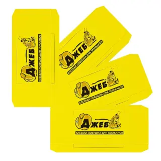 Джеб клеевая ловушка от тараканов, 1 шт 4 упак