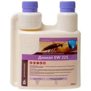 Диакап EW 225 средство от клопов, тараканов, блох, муравьев, комаров, мух, 500 мл