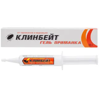 Клинбейт гель от тараканов и муравьев, 35 г