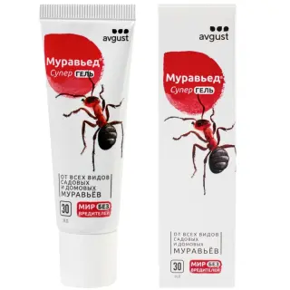 Avgust (Август) Муравьед Супер гель от муравьев (туба), 30 мл