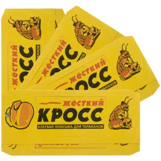 Жесткий КРОСС клеевая ловушка от тараканов, 1 шт 4 упак