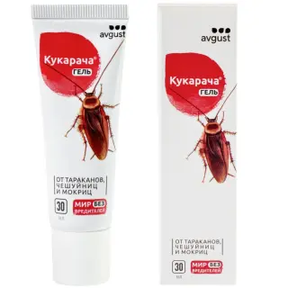 Avgust (Август) Кукарача гель от тараканов (туба), 30 мл