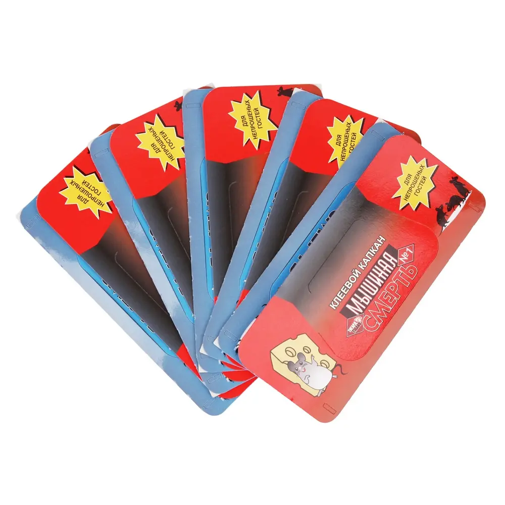 Крысиная и мышиная смерть № 1 клеевые ловушки для грызунов, крыс и мышей, 5 шт