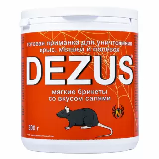 Dezus (Дезус) приманка от грызунов, крыс и мышей (мягкие брикеты) (салями), 300 г