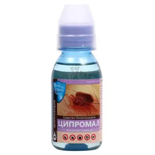 Ципромал средство от клопов, тараканов, блох, муравьев, комаров, мух, 100 мл