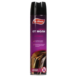 Dr.Klaus (Доктор Клаус) аэрозоль от моли, кожеедов (лаванда), 300 мл