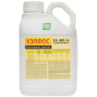 Хэлфос средство от клопов, тараканов, блох, муравьев, комаров, мух (без резкого запаха), 5 л