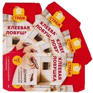 Бдительный Страж клеевая ловушка от тараканов и муравьев, 1 шт 4 упак