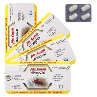 Mr.Catch (Мистер Кэтч) клеевая ловушка от тараканов, 4 шт