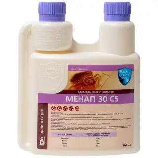 Менап 30 CS средство от клопов, тараканов, блох, муравьев, комаров, мух, 500 мл