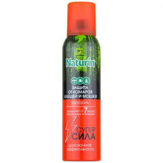 Gardex (Гардекс) Naturin Супер Сила аэрозоль от комаров, клещей, мошки, 150 мл
