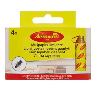 Aeroxon (Аэроксон) липкие ленты от мух, 4 шт