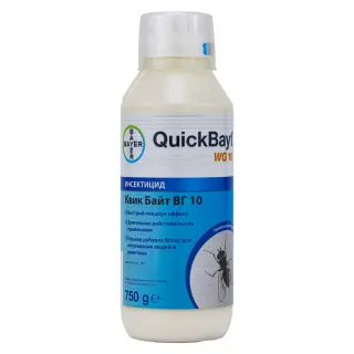 Quick Bayt WG 10 (Квик Байт ВГ 10) приманка от мух, блох, тараканов, 750 г
