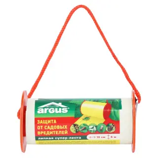 Argus (Аргус) клеевая ловушка от мух, мошки, моли (ролик) (6 метров x 10 см), 1 шт