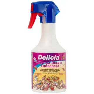 Delicia (Делиция) Contra Insect (Контра Инсект) спрей от клопов, тараканов, блох, муравьев, 500 мл