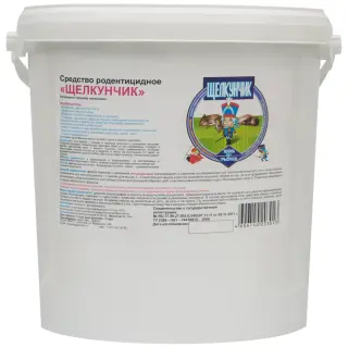 Щелкунчик приманка от грызунов, крыс и мышей (мягкие брикеты), 10 кг