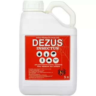Dezus (Дезус) Insectus средство от клопов, тараканов, блох, муравьев, 5 л