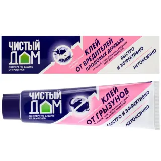 Чистый Дом клей от грызунов, крыс и мышей, 130 г