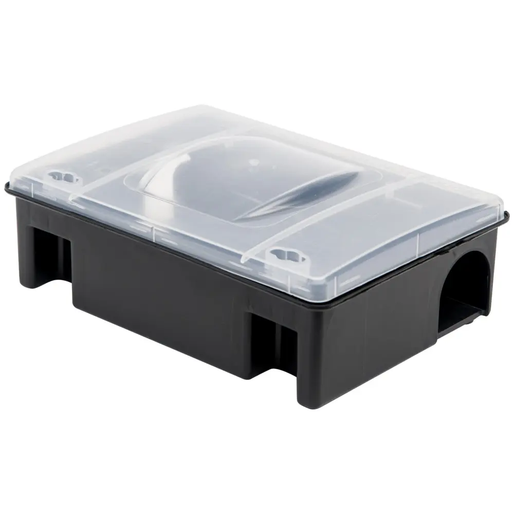 Контейнер для раскладки родентицидов с прозрачной крышкой (оснащен замками) (294x216x106), 1 шт