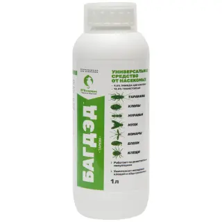 Багдэд КС средство от клопов, тараканов, блох, муравьев, комаров, мух, чешуйниц, 1 л