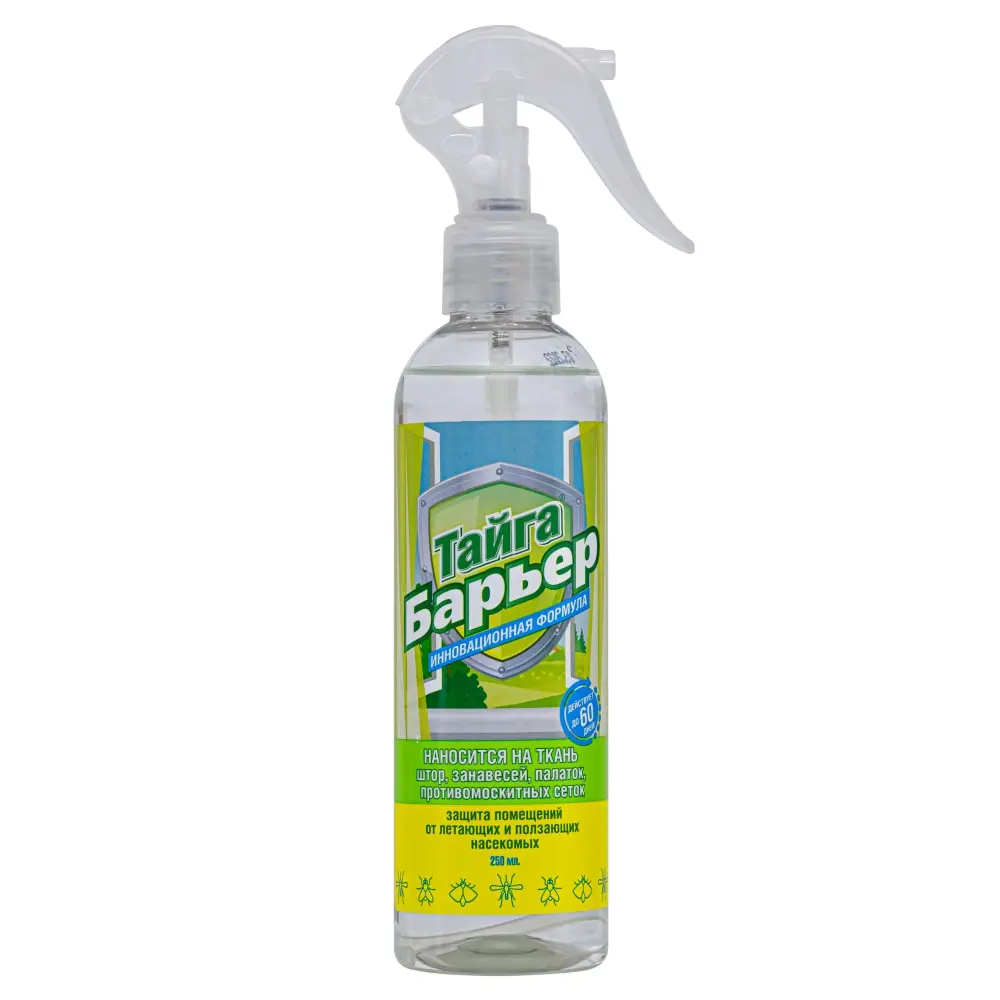 Тайга Барьер спрей для обработки тканей от летающих и ползающих насекомых, 250 мл
