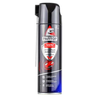 Раптор аэрозоль от тараканов, блох, муравьев (повышенной эффективности), 430 мл