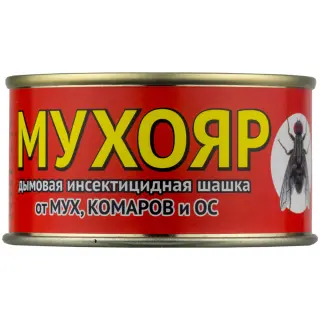 Мухояр дымовая шашка от комаров, мух, осиных гнезд, 100 г