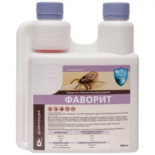 Фаворит средство от клопов, тараканов, блох, муравьев, комаров, мух, клещей, ос, 500 мл