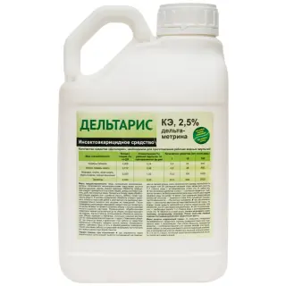 Дельтарис средство от клопов, тараканов, блох, муравьев, комаров, мух (без резкого запаха), 5 л