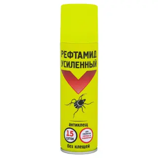 Рефтамид Усиленный Антиклещ защита аэрозоль от клещей, 150 мл