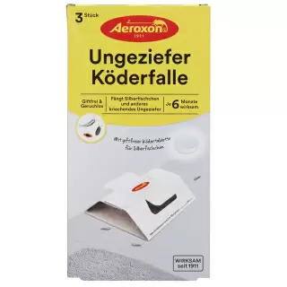 Aeroxon (Аэроксон) Ungeziefer Koderfalle клеевые ловушки от тараканов, чешуйниц, мокриц, 3 шт
