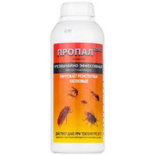 Пропал 125SC средство от клопов, тараканов, блох, муравьев, комаров, мух, пауков, чешуйниц, 1 л