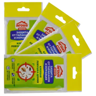 Argus (Аргус) МИНИ клеевая ловушка от тараканов и муравьев, 1 шт 4 упак