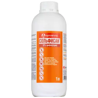 Сольфисан средство от клопов, тараканов, блох, муравьев, комаров, мух, 1 л