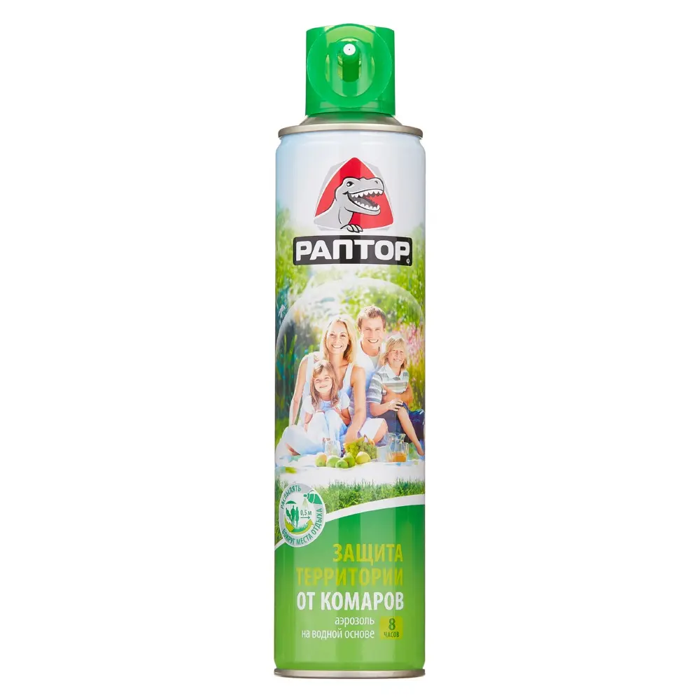 Раптор Защита Территории аэрозоль от комаров, мух, уховертки (на водной основе), 400 мл