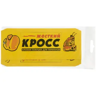Жесткий КРОСС клеевая ловушка от тараканов, 1 шт