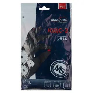 Перчатки резиновые КЩС-2, 1 шт