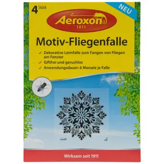 Aeroxon (Аэроксон) Fliegenkoder приманки в виде снежинки для мух (без запаха), 4 шт