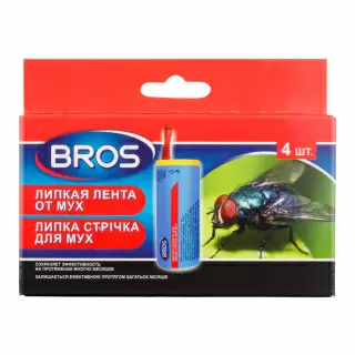 Bros (Брос) липкие ленты от мух, 4 шт