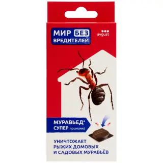 Avgust (Август) Муравьед Супер ловушки от муравьев, 4 шт