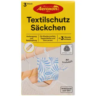 Aeroxon (Аэроксон) Textilschutz Sackchen подвесные мешочки для защиты от моли (цветы), 3 шт
