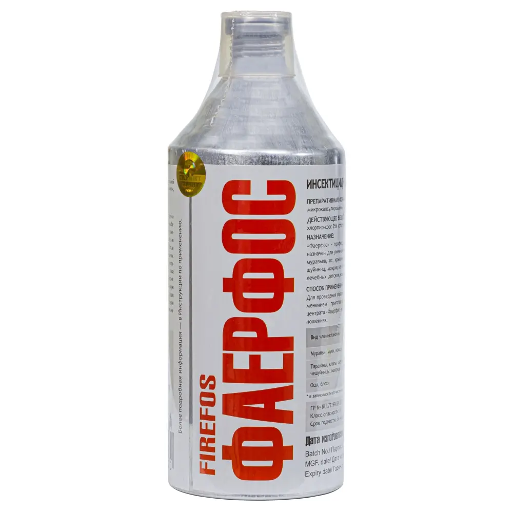 Фаерфос средство от клопов, тараканов, блох, муравьев, комаров, мух, 1 л