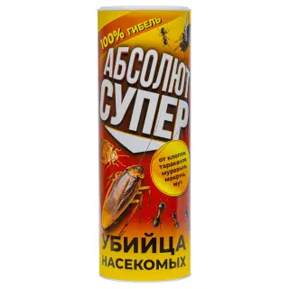 Абсолют Супер дуст от клопов, тараканов, блох, муравьев, мух, крысиных клещей, 500 г